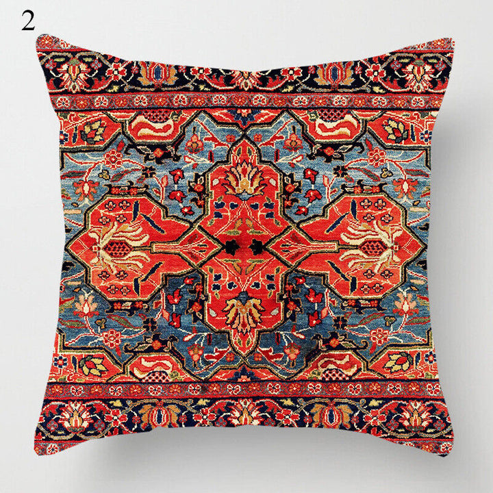 Etnisk Boho Mandala Trykk Lin Kastepute Dekorativ Pute Sofa Pute Hjemmeinnredning # Skanto