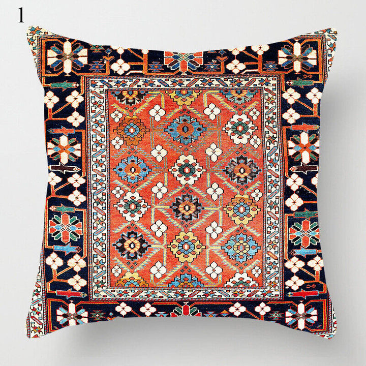 Etnisk Boho Mandala Trykk Lin Kastepute Dekorativ Pute Sofa Pute Hjemmeinnredning # Skanto