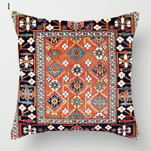Etnisk Boho Mandala Trykk Lin Kastepute Dekorativ Pute Sofa Pute Hjemmeinnredning # Skanto