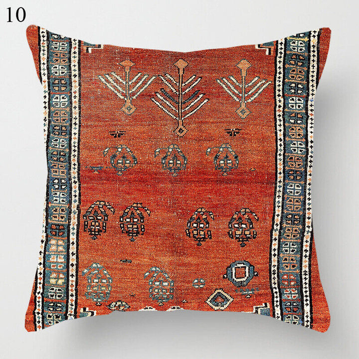 Etnisk Boho Mandala Trykk Lin Kastepute Dekorativ Pute Sofa Pute Hjemmeinnredning # Skanto
