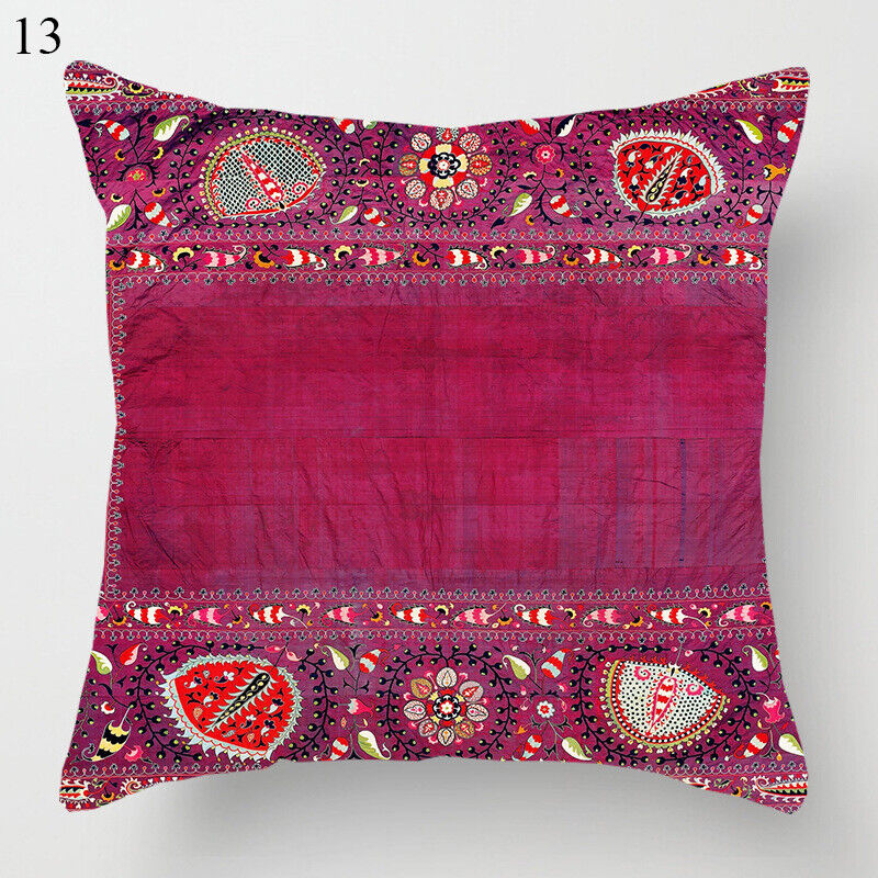 Etnisk Boho Mandala Trykk Lin Kastepute Dekorativ Pute Sofa Pute Hjemmeinnredning # Skanto