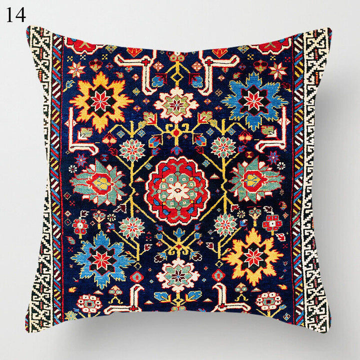 Etnisk Boho Mandala Trykk Lin Kastepute Dekorativ Pute Sofa Pute Hjemmeinnredning # Skanto