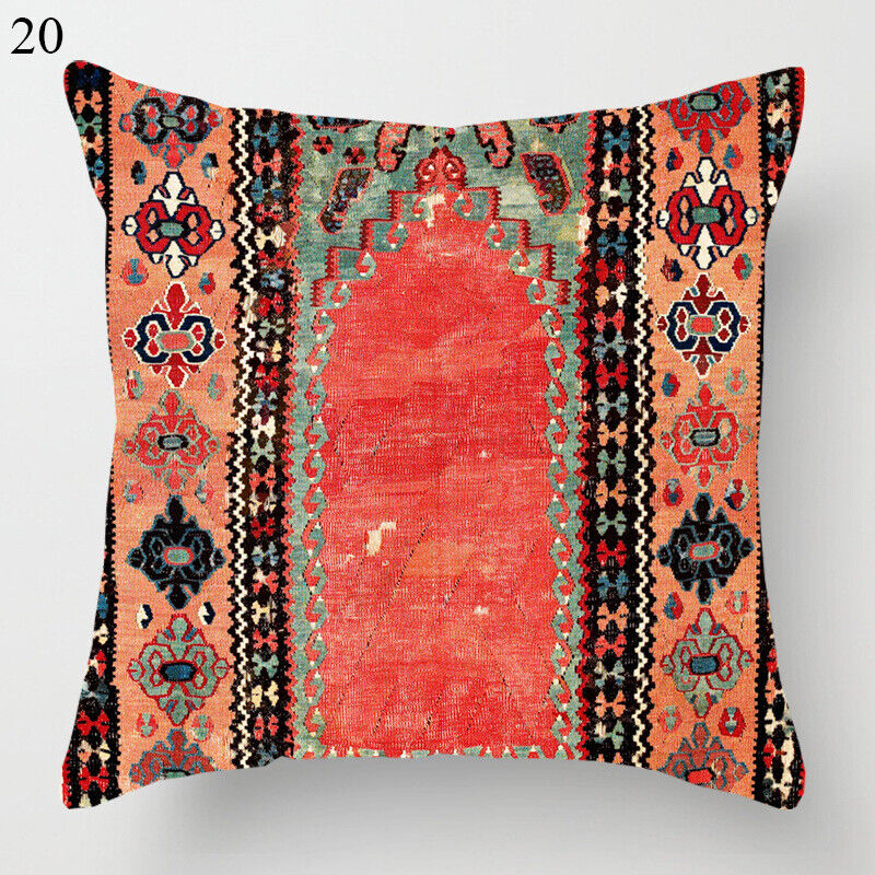 Etnisk Boho Mandala Trykk Lin Kastepute Dekorativ Pute Sofa Pute Hjemmeinnredning # Skanto