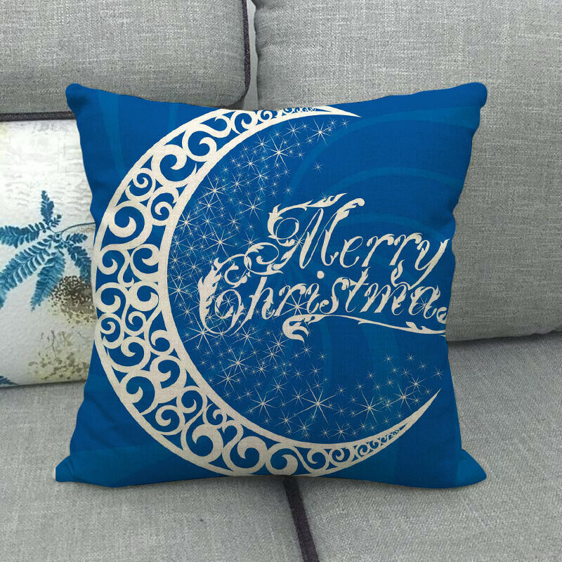 18" Cojines Merry Xmas Sofa Pute Deksel Tilbehør Hjem Sofa Dekor Putehylse Skanto