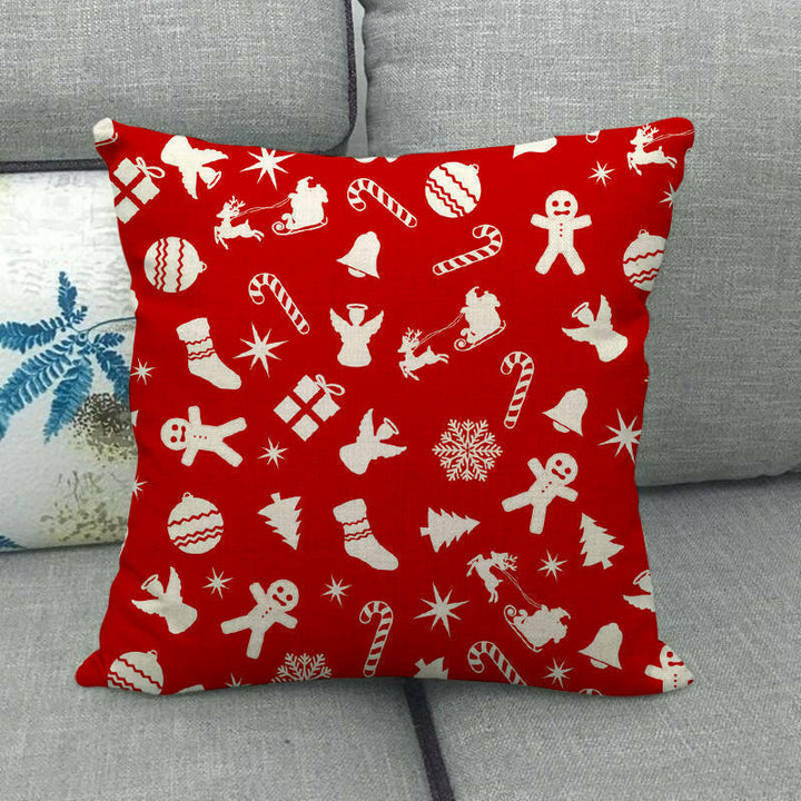 18" Cojines Merry Xmas Sofa Pute Deksel Tilbehør Hjem Sofa Dekor Putehylse Skanto