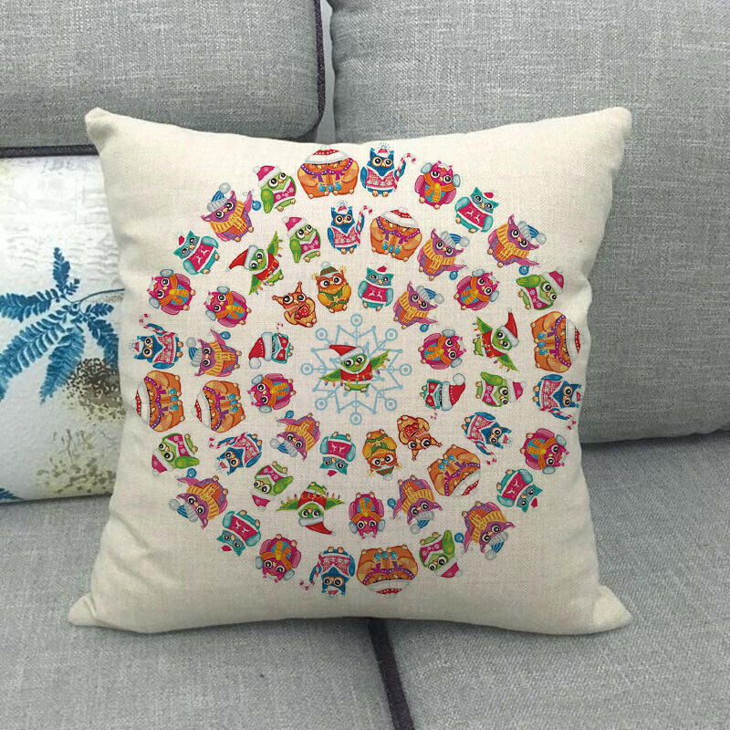 18" Cojines Merry Xmas Sofa Pute Deksel Tilbehør Hjem Sofa Dekor Putehylse Skanto