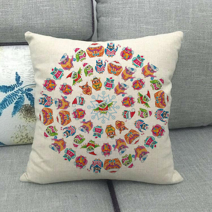 18" Cojines Merry Xmas Sofa Pute Deksel Tilbehør Hjem Sofa Dekor Putehylse Skanto