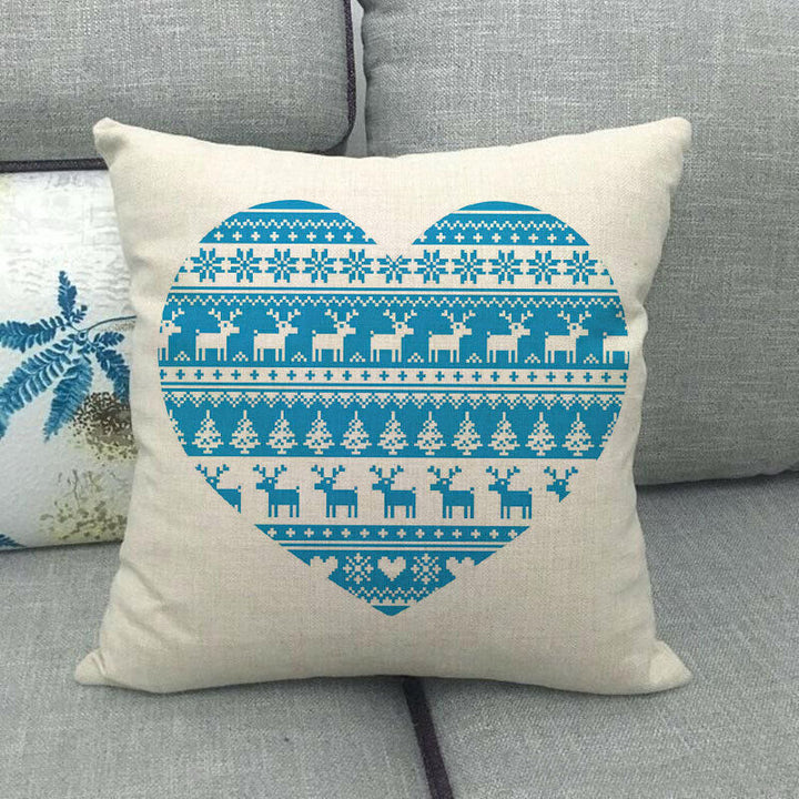 18" Cojines Merry Xmas Sofa Pute Deksel Tilbehør Hjem Sofa Dekor Putehylse Skanto