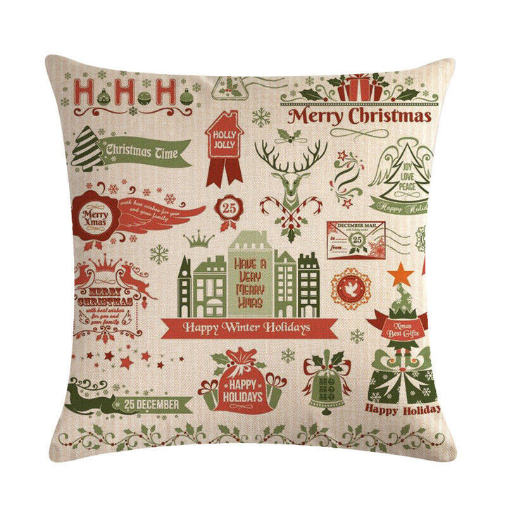 18" Cojines Merry Xmas Sofa Pute Deksel Tilbehør Hjem Sofa Dekor Putehylse Skanto