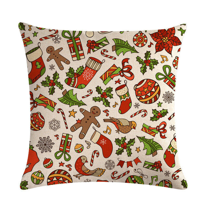 18" Cojines Merry Xmas Sofa Pute Deksel Tilbehør Hjem Sofa Dekor Putehylse Skanto