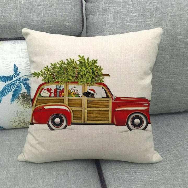 18" Cojines Merry Xmas Sofa Pute Deksel Tilbehør Hjem Sofa Dekor Putehylse Skanto