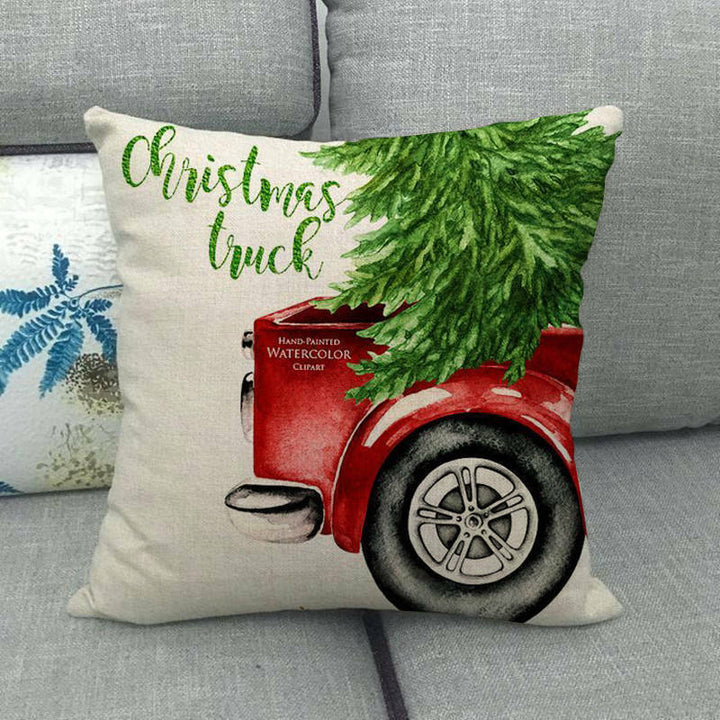 18" Cojines Merry Xmas Sofa Pute Deksel Tilbehør Hjem Sofa Dekor Putehylse Skanto