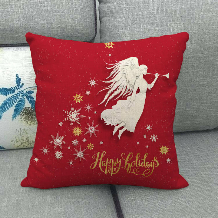 18" Cojines Merry Xmas Sofa Pute Deksel Tilbehør Hjem Sofa Dekor Putehylse Skanto
