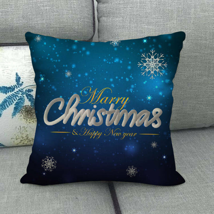 18" Cojines Merry Xmas Sofa Pute Deksel Tilbehør Hjem Sofa Dekor Putehylse Skanto