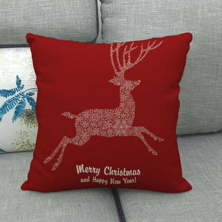18" Cojines Merry Xmas Sofa Pute Deksel Tilbehør Hjem Sofa Dekor Putehylse Skanto