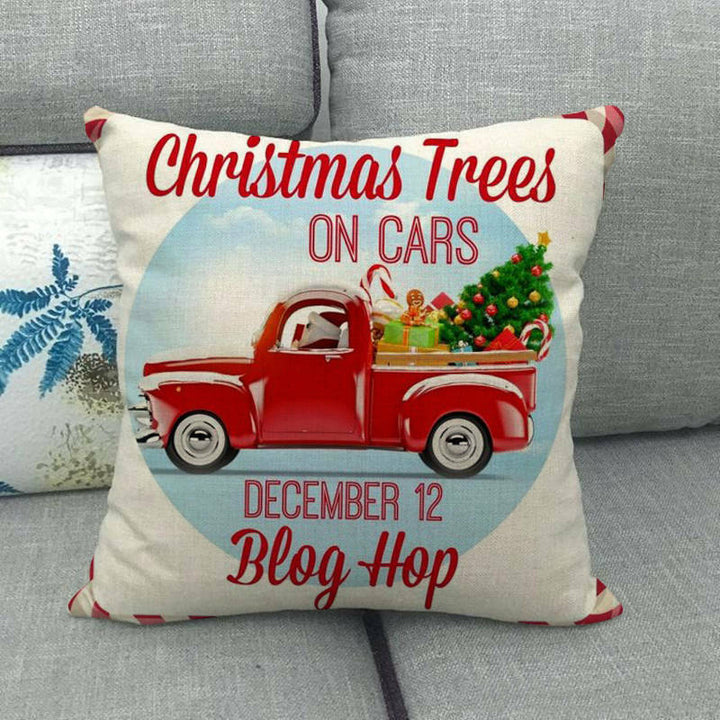 18" Cojines Merry Xmas Sofa Pute Deksel Tilbehør Hjem Sofa Dekor Putehylse Skanto
