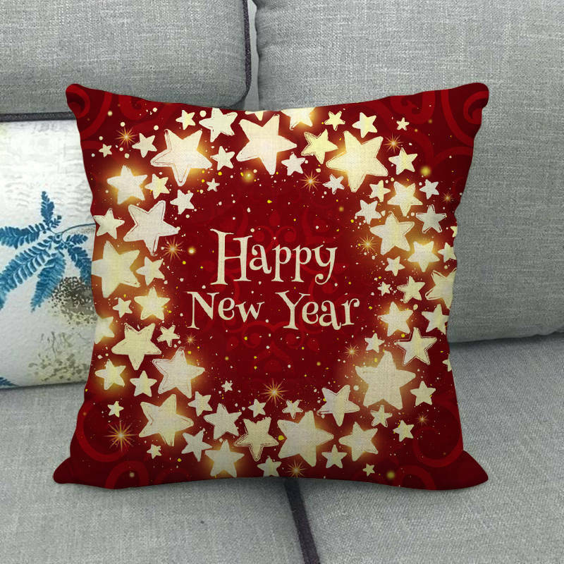 18" Cojines Merry Xmas Sofa Pute Deksel Tilbehør Hjem Sofa Dekor Putehylse Skanto