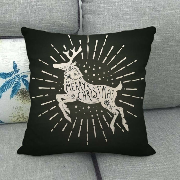 18" Cojines Merry Xmas Sofa Pute Deksel Tilbehør Hjem Sofa Dekor Putehylse Skanto