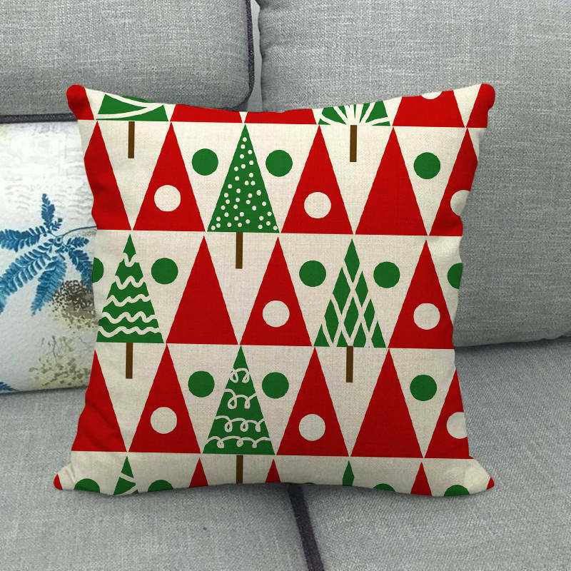 18" Cojines Merry Xmas Sofa Pute Deksel Tilbehør Hjem Sofa Dekor Putehylse Skanto