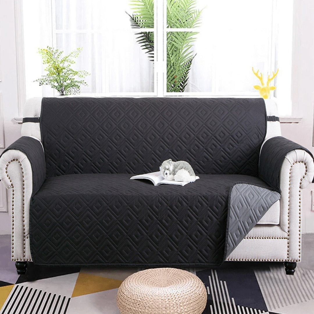 Quilted Sofa Cover Pet Protector Throw Waterproof Sofa Slip Covers 1/2/3 Settee Skanto