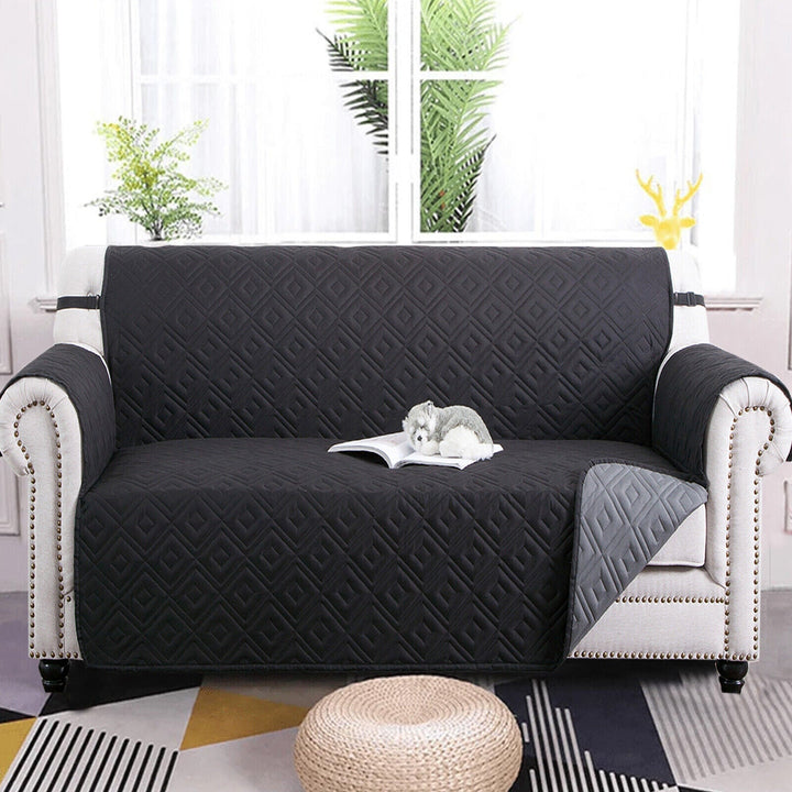 Quilted Sofa Cover Pet Protector Throw Waterproof Sofa Slip Covers 1/2/3 Settee Skanto
