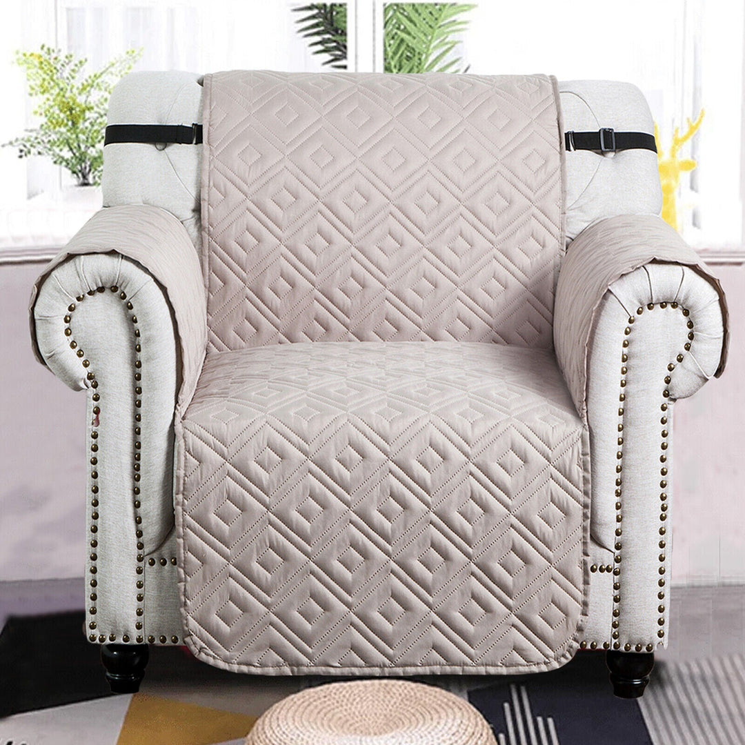 Quilted Sofa Cover Pet Protector Throw Waterproof Sofa Slip Covers 1/2/3 Settee Skanto