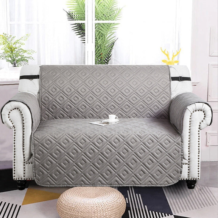 Quilted Sofa Cover Pet Protector Throw Waterproof Sofa Slip Covers 1/2/3 Settee Skanto