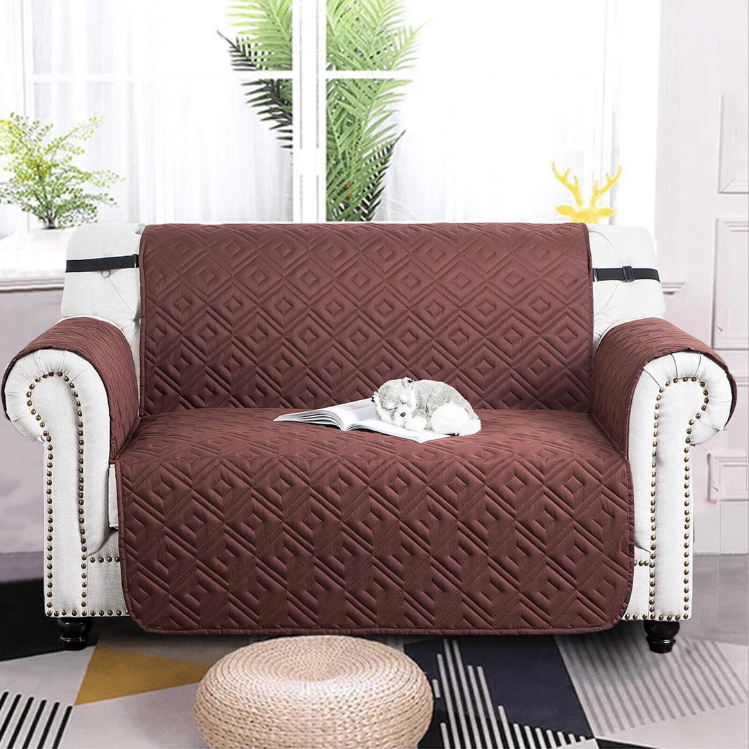 Quilted Sofa Cover Pet Protector Throw Waterproof Sofa Slip Covers 1/2/3 Settee Skanto
