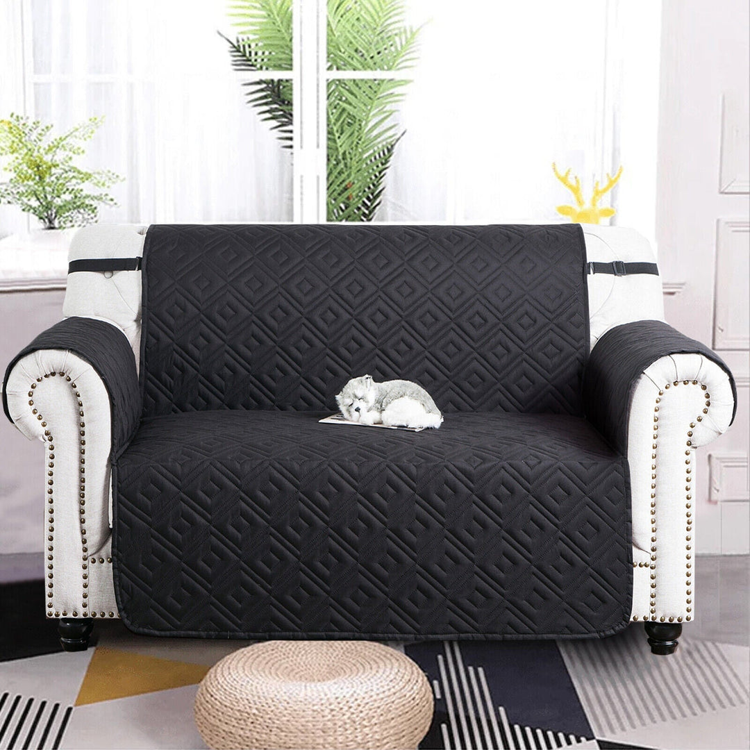 Quilted Sofa Cover Pet Protector Throw Waterproof Sofa Slip Covers 1/2/3 Settee Skanto