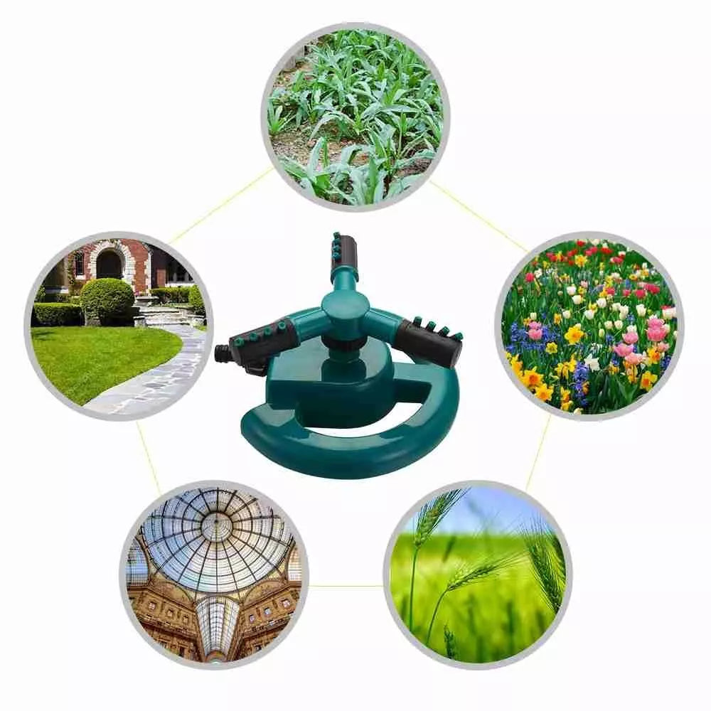 Skanto | Justerbar Hage Sprinkler – Effektiv Gressvanning med 360° Sprayfunksjon