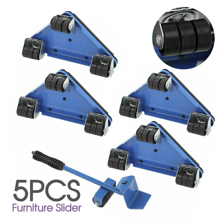 Skanto | Slider Lifter Flytter Hjul Lagring Mover Sett 5Pc