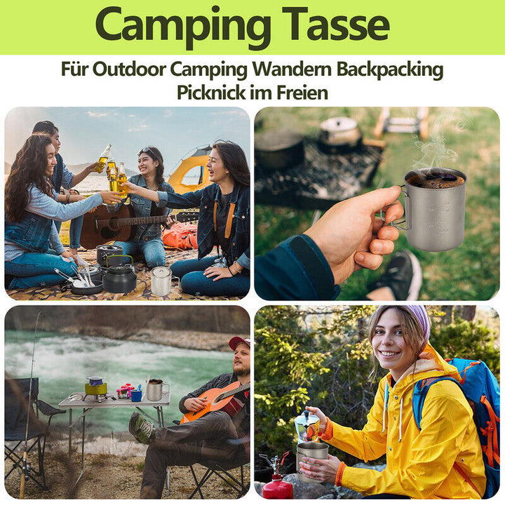 Titan Cup Set med Bestikk Gafler & Skjeer Campingkopper | Skanto