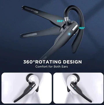 Kabelloser Bluetooth 5.1 Headset/Ohrhörer med to mikrofoner og utstyr for LKW-Fahrer