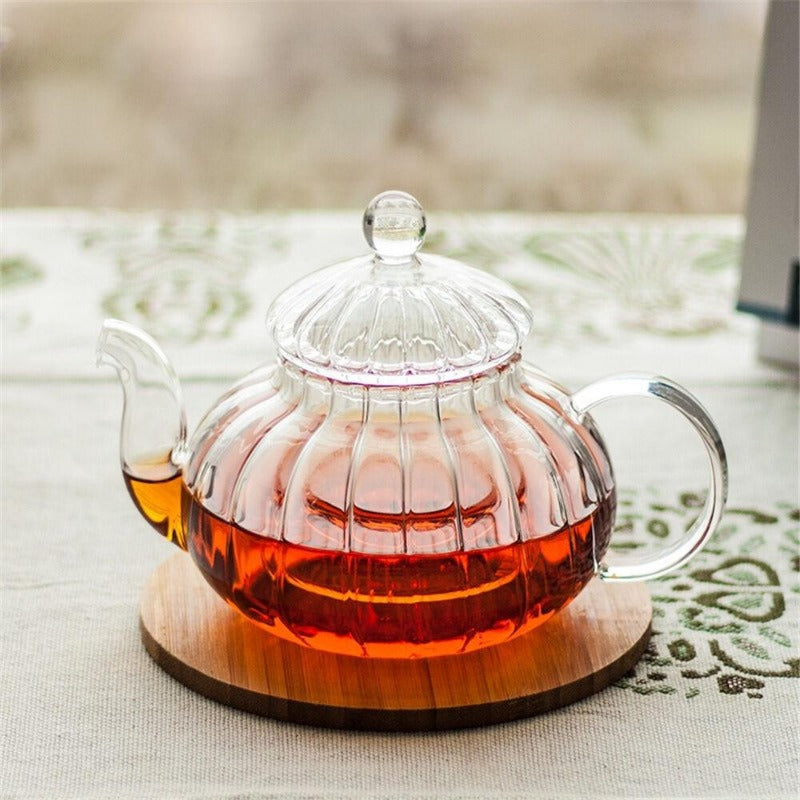Skanto | Krystallklar Glass Tekanne Sett