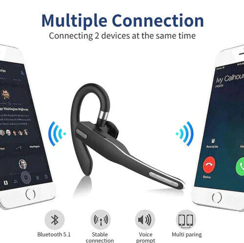 Skanto | Trucker Dual Mic Trådløse Bluetooth 5.1 Støyreduserende Hodetelefoner & Ørepropper