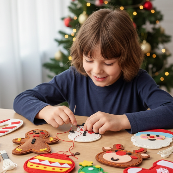 Skanto | Trygg DIY Filtnålesett for Julepynt