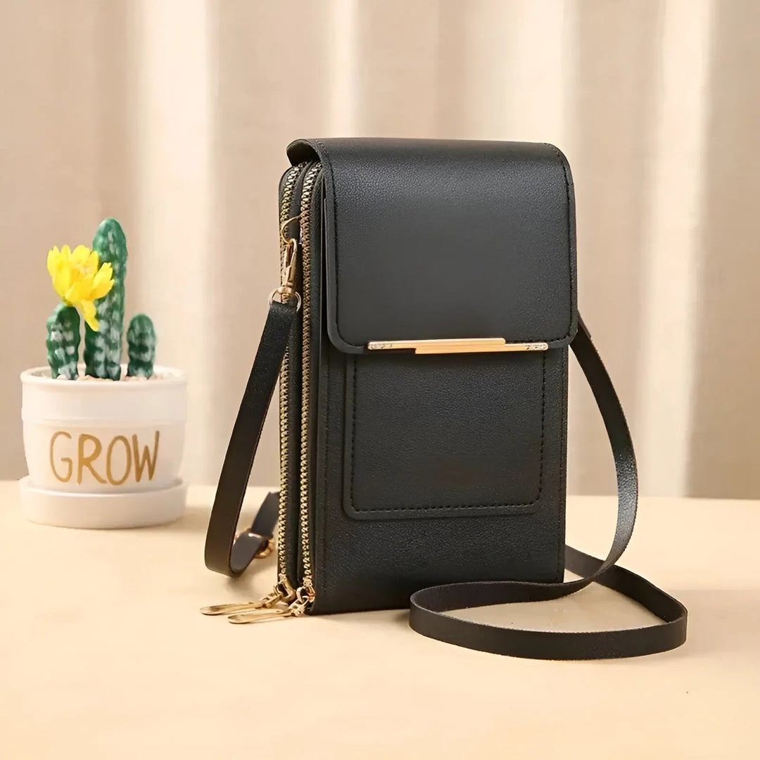 SafeTouch Schultertasche – Weiches Leder mit Diebstahlschutz