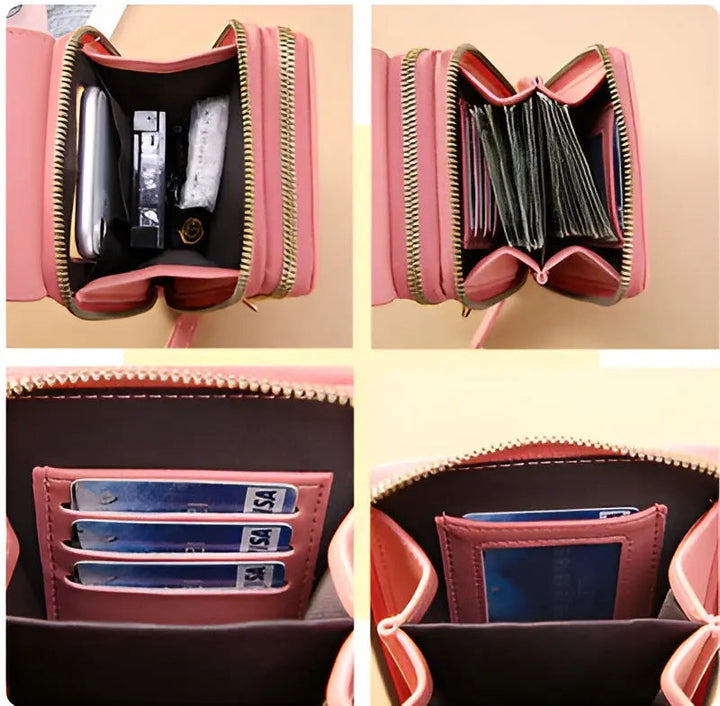 SafeTouch Schultertasche – Weiches Leder mit Diebstahlschutz
