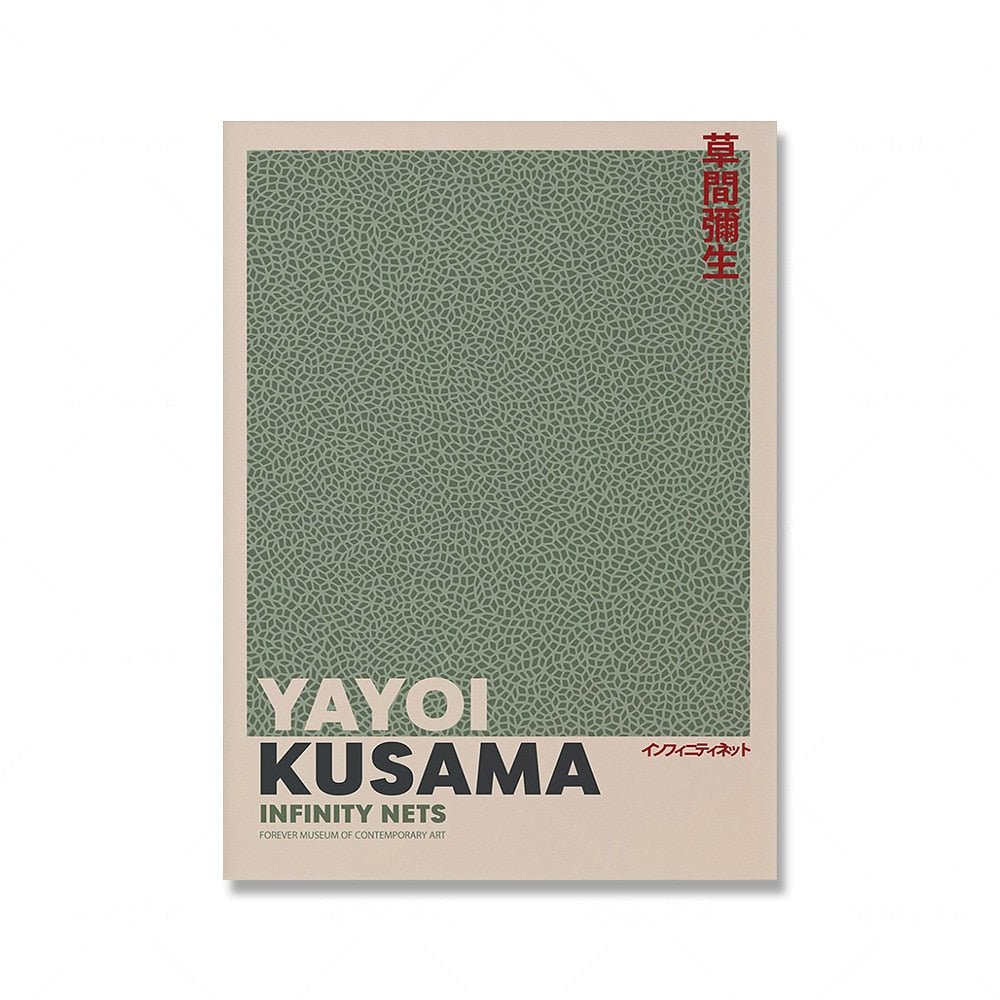 Skanto | Salviegrønn Matisse Yayoi Kusama Utstillingsplakat