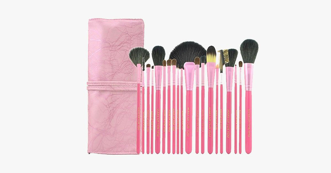 Skanto | Laks Makeupbørste Sett med 20 Deler – Fullfør Makeupsettet