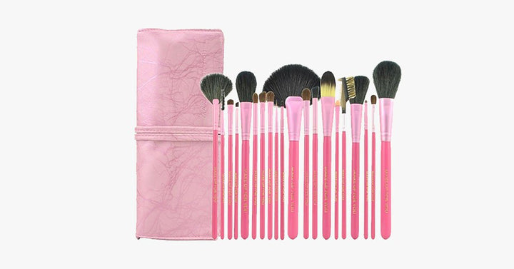 Skanto | Laks Makeupbørste Sett med 20 Deler – Fullfør Makeupsettet