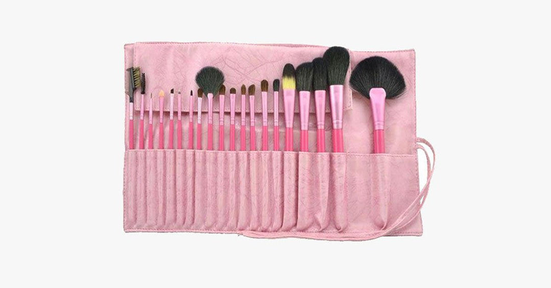 Skanto | Laks Makeupbørste Sett med 20 Deler – Fullfør Makeupsettet