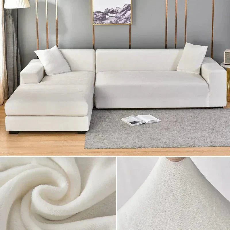 Skanto | Samtlux Fløyelssofa Deksel – Elegant Stretch Passform for Luksuriøs Comfort og Beskyttelse