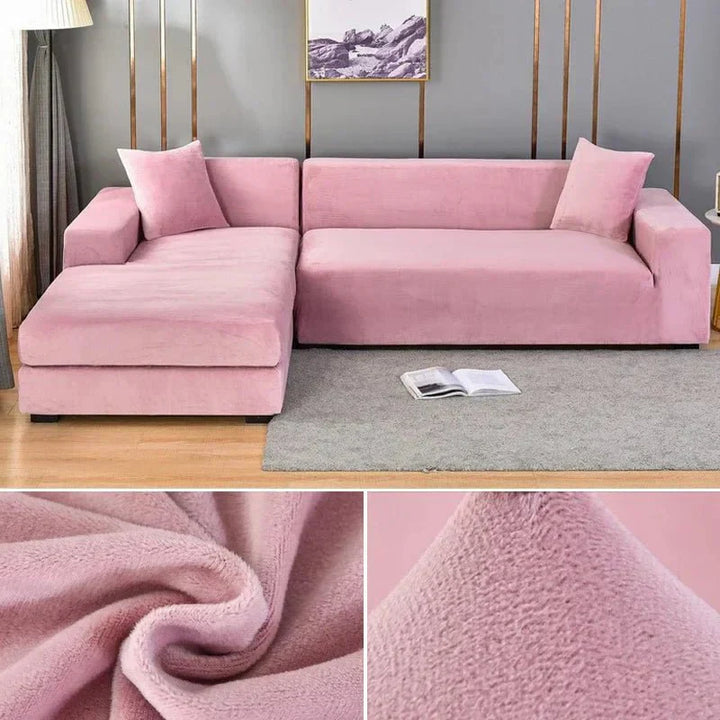 Skanto | Samtlux Fløyelssofa Deksel – Elegant Stretch Passform for Luksuriøs Comfort og Beskyttelse