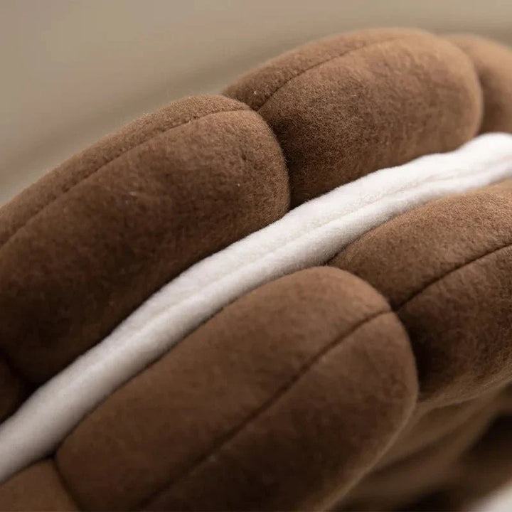 Sandwich Kjeks Sofa Putetrekk Rundt Bomull Vevd Design | Skanto