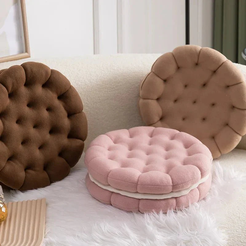 Sandwich Kjeks Sofa Putetrekk Rundt Bomull Vevd Design | Skanto