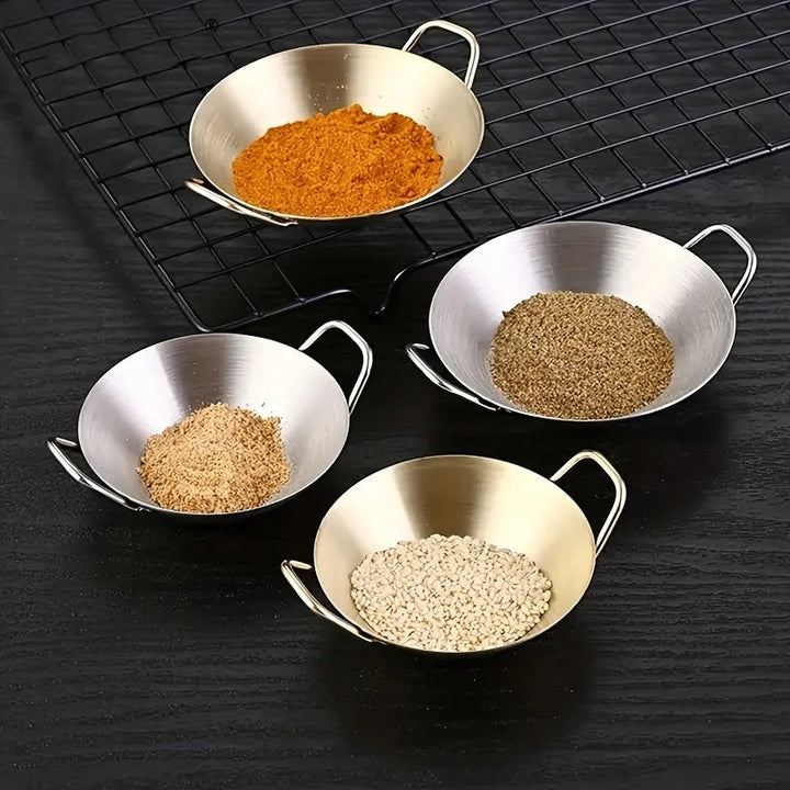 Sauce Dipping Bowl Rustfritt Stål Dipping Kopper Runde Sauseretter | Skanto