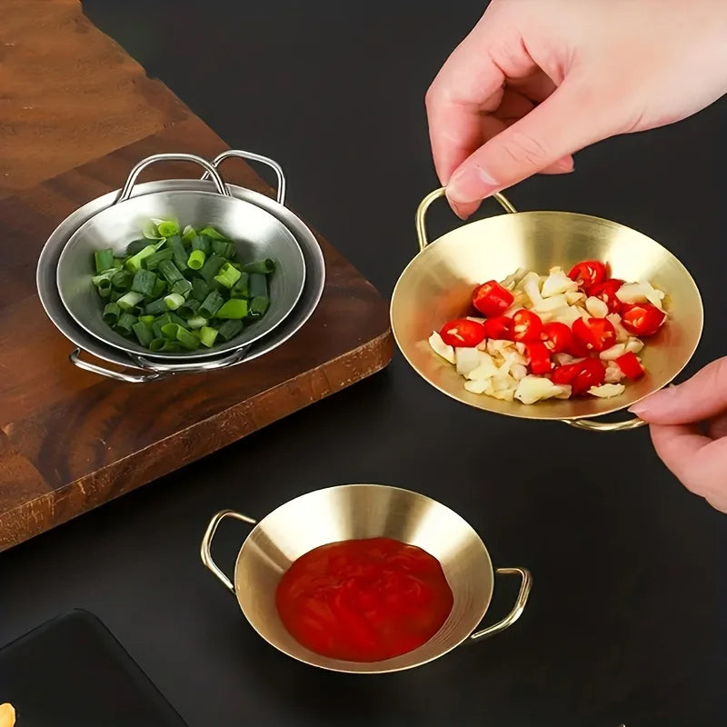 Sauce Dipping Bowl Rustfritt Stål Dipping Kopper Runde Sauseretter | Skanto