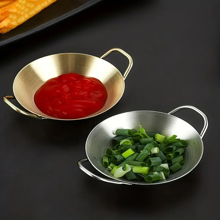 Sauce Dipping Bowl Rustfritt Stål Dipping Kopper Runde Sauseretter | Skanto