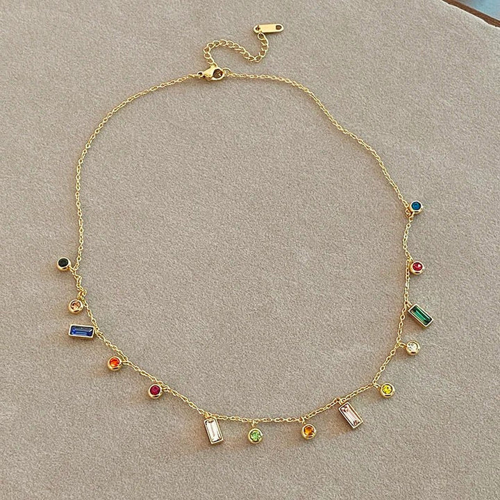 Skanto | Spredte Delikate Krystaller Choker Smykke